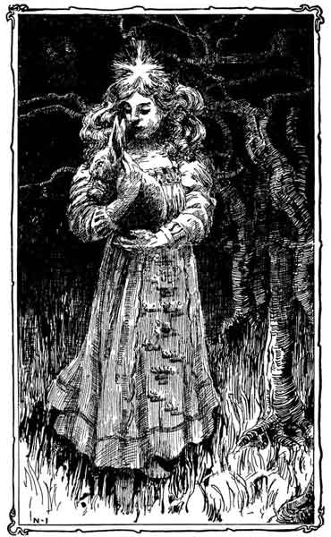 The child took the tiny creature in her arms and held it
close.