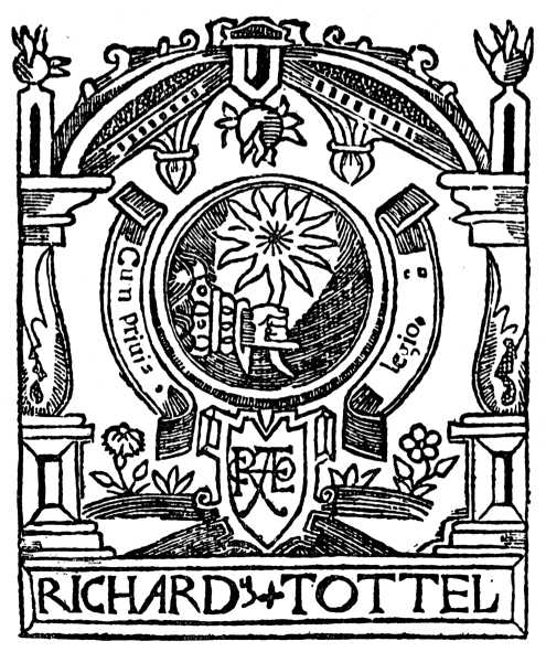 Richard Tottell's Device. Richard Tottell's Device.