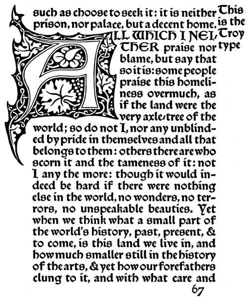 The Kelmscott 'Troy' Type. The Kelmscott 'Troy' Type.