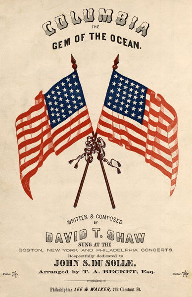 Columbia sheet music Columbia sheet music