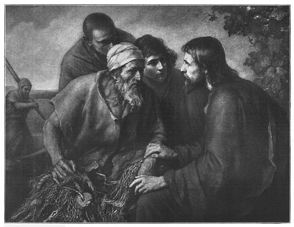 Christ and the Fishermen
Painted by E. Zimmerman Christ and the Fishermen
Painted by E. Zimmerman