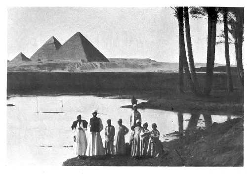 The Pyramids from the Nile, Cairo
