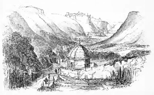 BONIFACIO FROM THE CONVENT IN THE VALLEY.