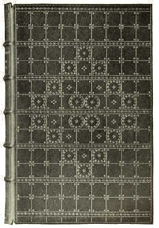 BOOKBINDING IN LEATHER, WITH GOLD TOOLING. DESIGNED BY
PROF. HUGO STEINER-PRAG, EXECUTED BY HÜBEL AND DENCK