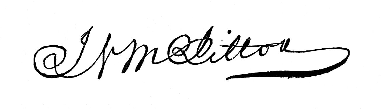 Signature of J N McJilton