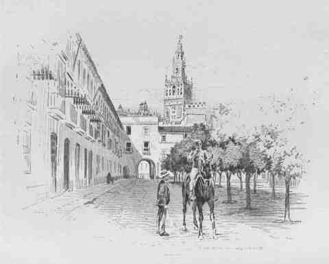 26 the Court of Flags and Tower Of The Giralda