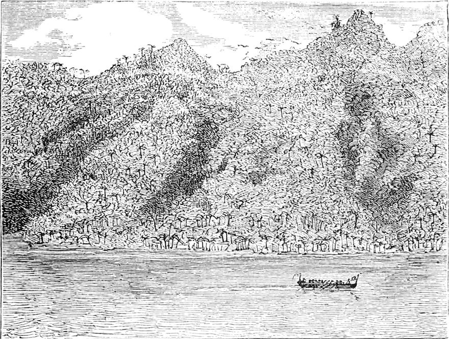 Ruderboot auf dem
  Tanganika-See