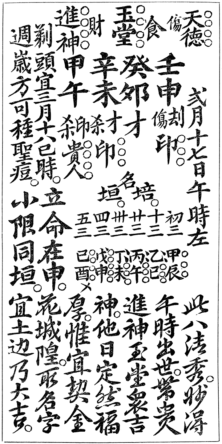 A FORTUNE-TELLER’S CHARM.